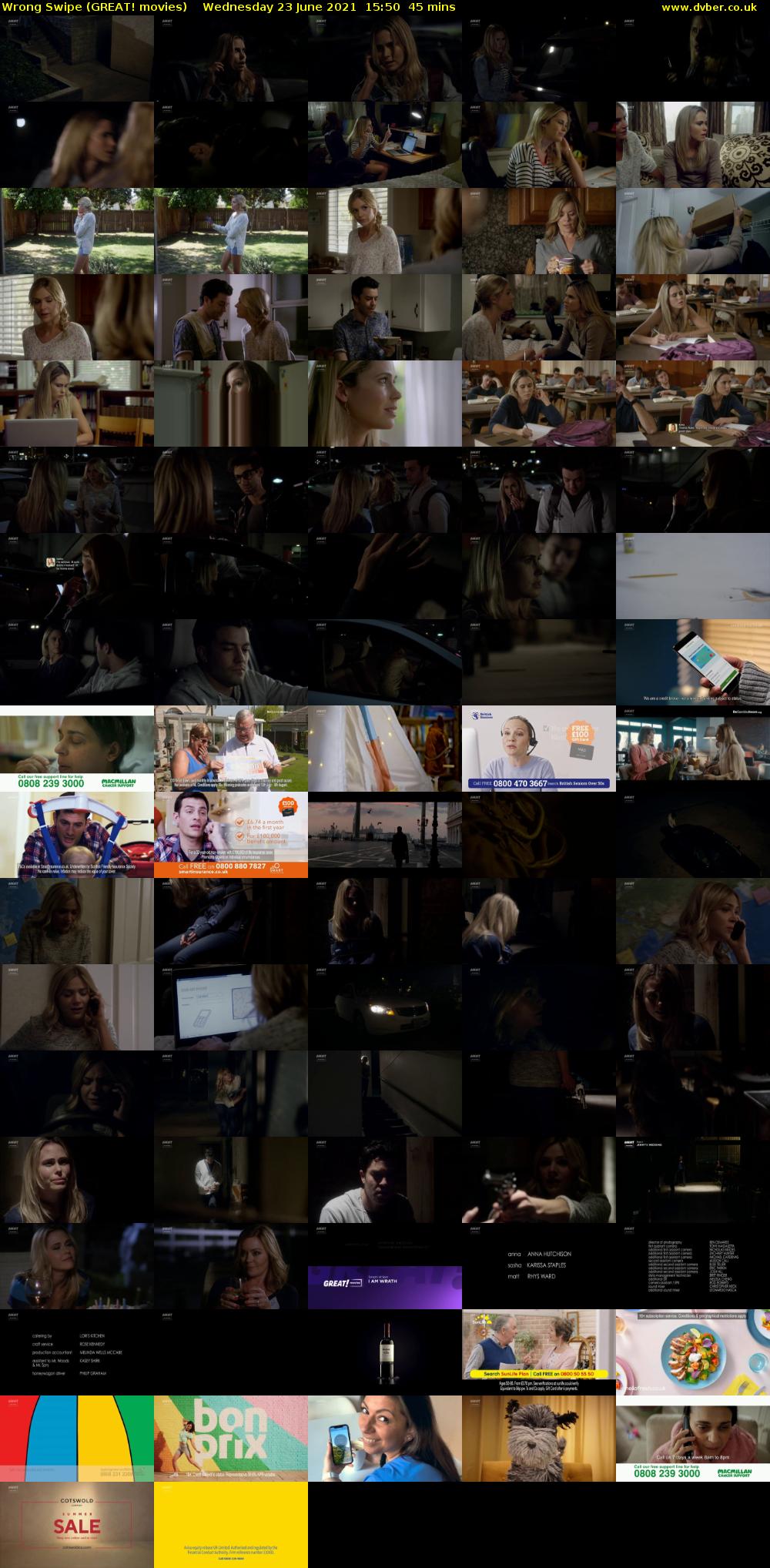 Wrong Swipe (GREAT! movies) Wednesday 23 June 2021 15:50 - 16:35