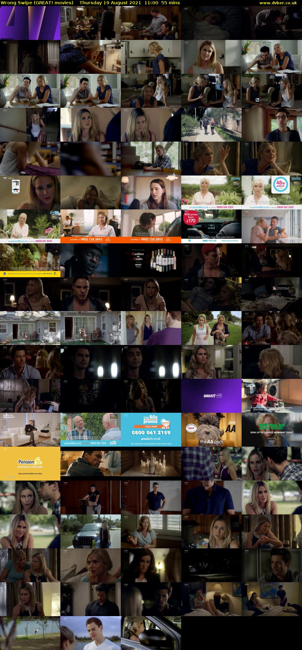 Wrong Swipe (GREAT! movies) Thursday 19 August 2021 11:00 - 11:55