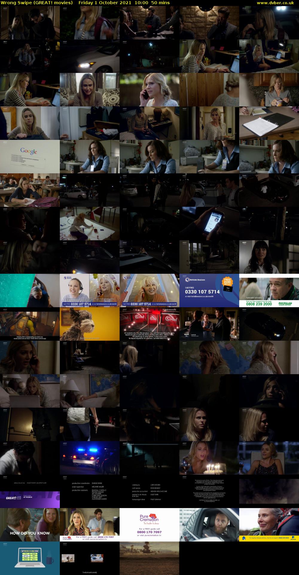 Wrong Swipe (GREAT! movies) Friday 1 October 2021 10:00 - 10:50