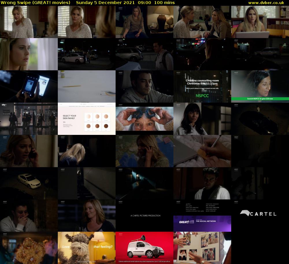 Wrong Swipe (GREAT! movies) Sunday 5 December 2021 09:00 - 10:40