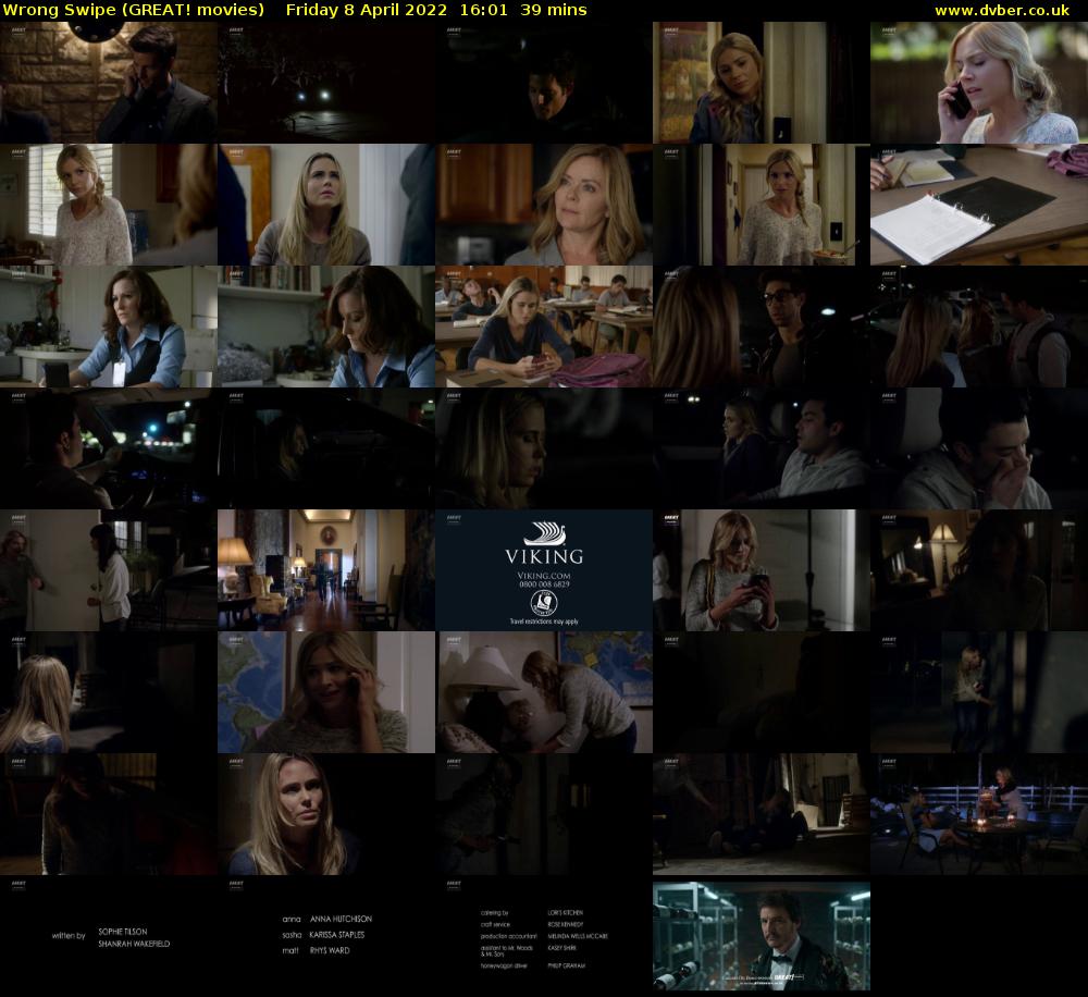 Wrong Swipe (GREAT! movies) Friday 8 April 2022 16:01 - 16:40