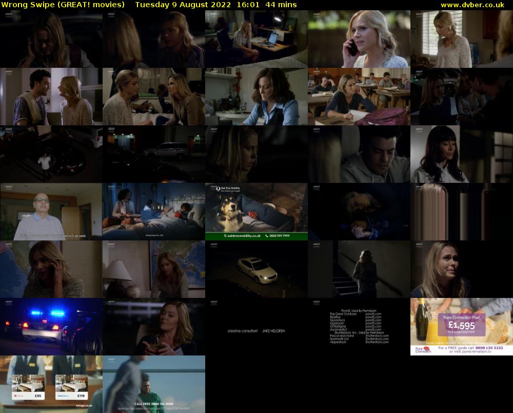 Wrong Swipe (GREAT! movies) Tuesday 9 August 2022 16:01 - 16:45