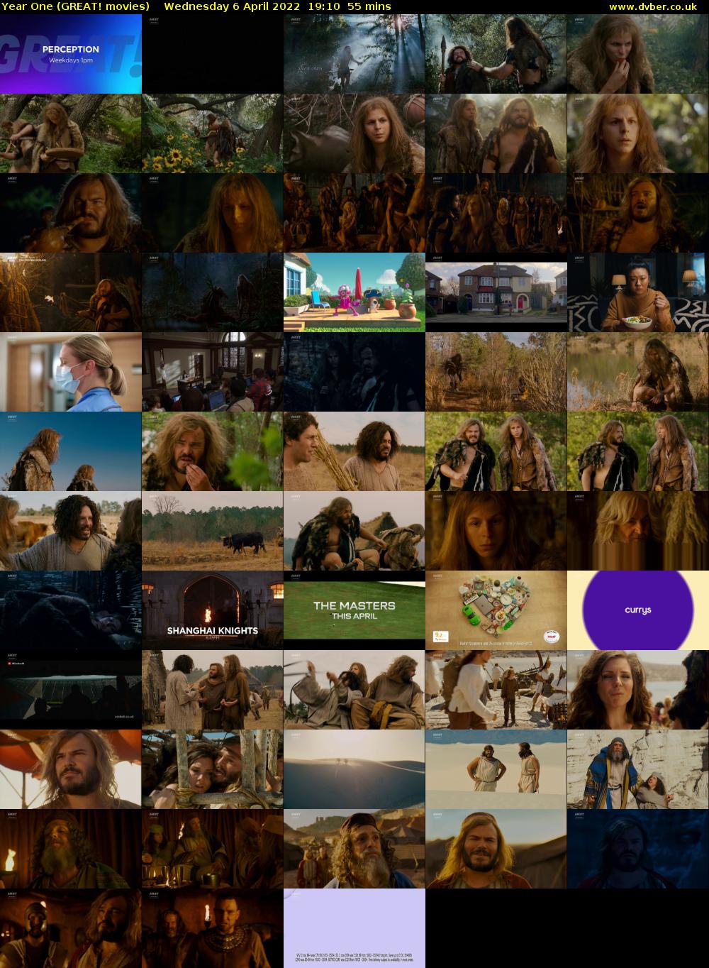 Year One (GREAT! movies) Wednesday 6 April 2022 19:10 - 20:05