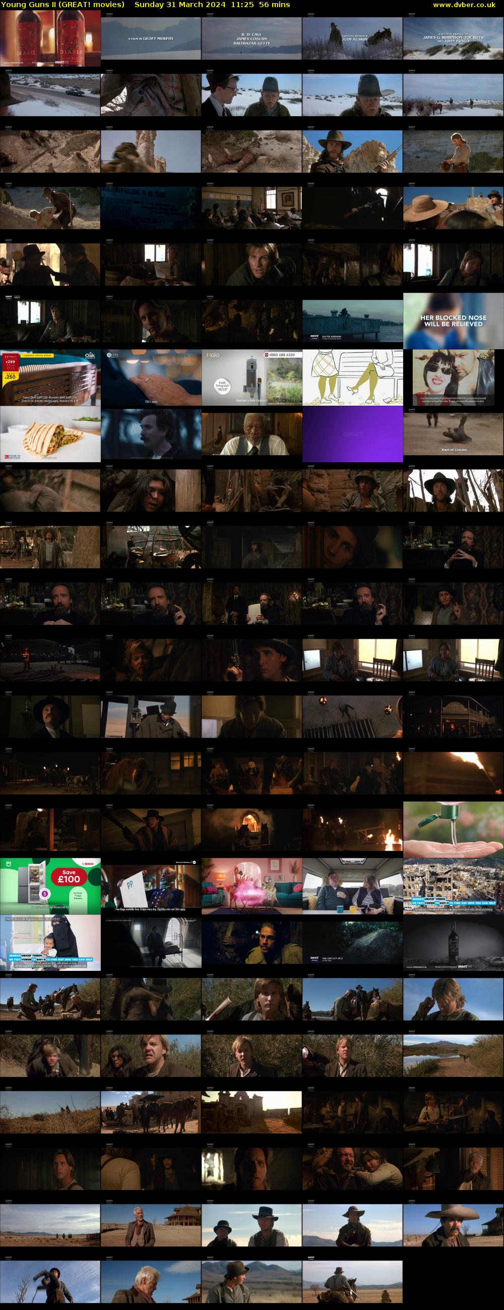 Young Guns II (GREAT! movies) Sunday 31 March 2024 11:25 - 12:21