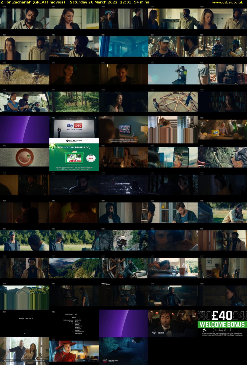 Z For Zachariah (GREAT! movies) Saturday 26 March 2022 22:01 - 22:55