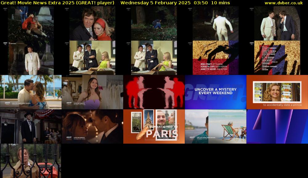 Great! Movie News Extra 2025 (GREAT! player) Wednesday 5 February 2025 03:50 - 04:00