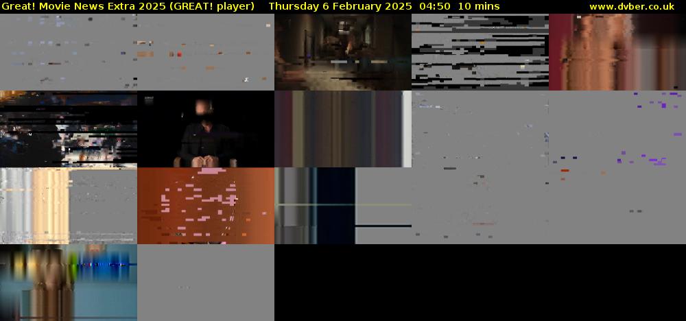 Great! Movie News Extra 2025 (GREAT! player) Thursday 6 February 2025 04:50 - 05:00