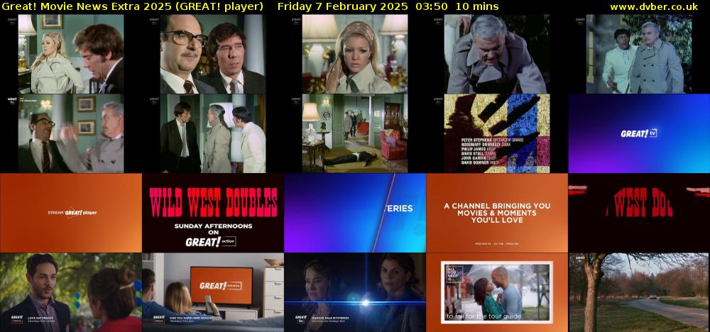 Great! Movie News Extra 2025 (GREAT! player) Friday 7 February 2025 03:50 - 04:00