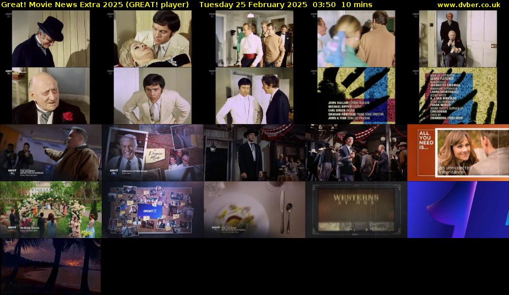Great! Movie News Extra 2025 (GREAT! player) Tuesday 25 February 2025 03:50 - 04:00