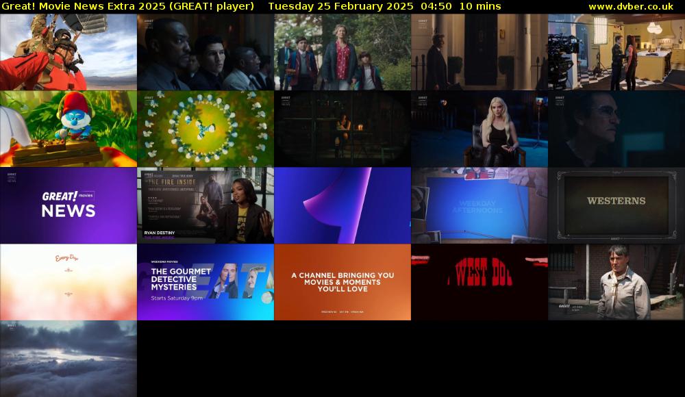 Great! Movie News Extra 2025 (GREAT! player) Tuesday 25 February 2025 04:50 - 05:00
