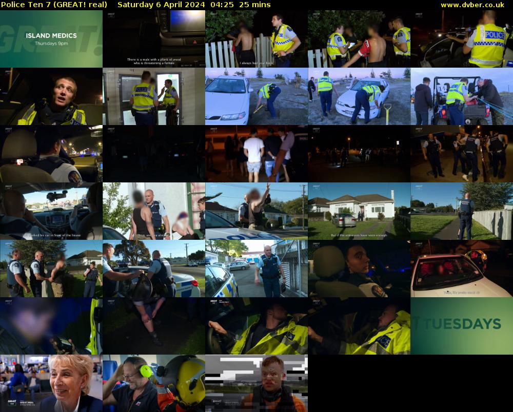 Police Ten 7 (GREAT! real) Saturday 6 April 2024 04:25 - 04:50