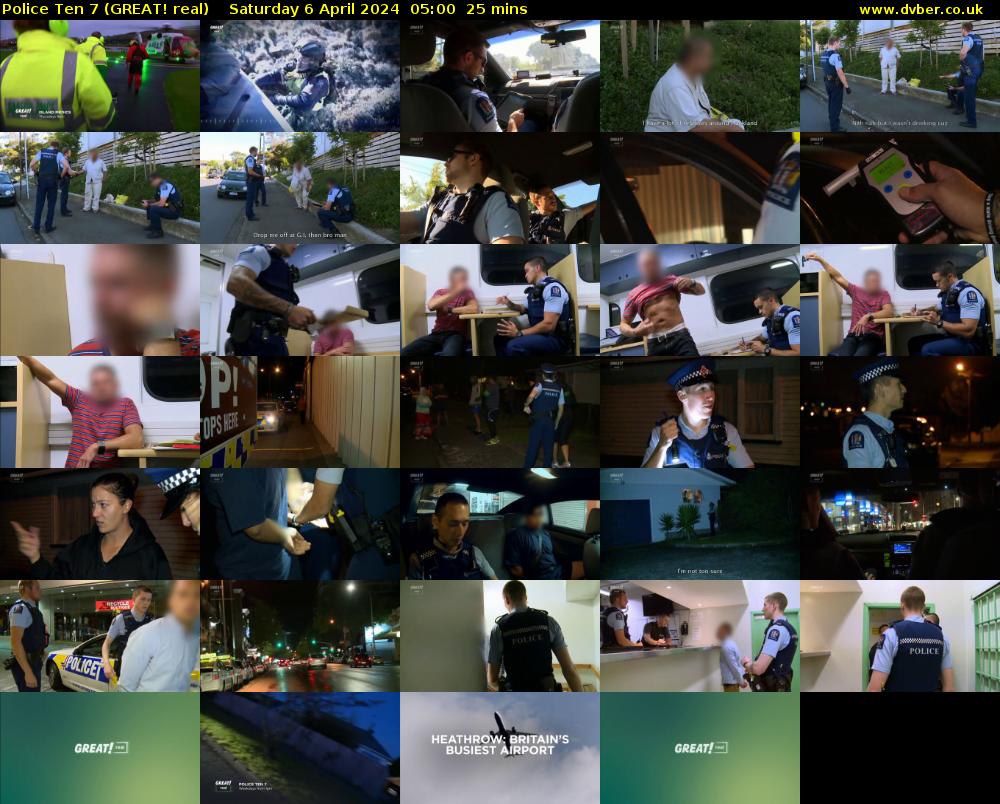 Police Ten 7 (GREAT! real) Saturday 6 April 2024 05:00 - 05:25