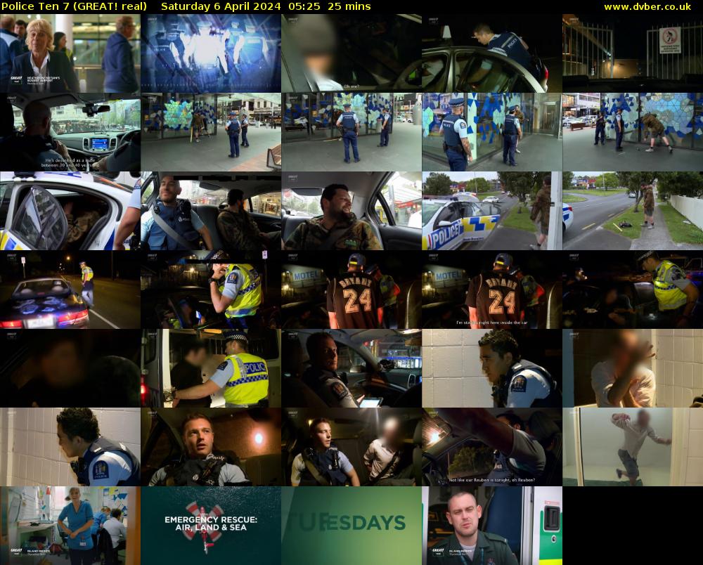 Police Ten 7 (GREAT! real) Saturday 6 April 2024 05:25 - 05:50