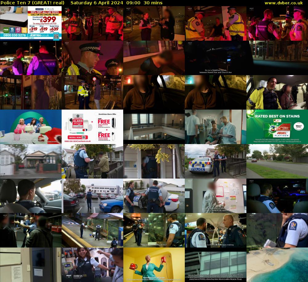 Police Ten 7 (GREAT! real) Saturday 6 April 2024 09:00 - 09:30