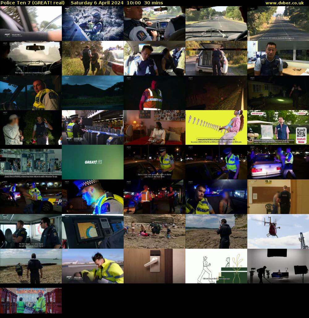 Police Ten 7 (GREAT! real) Saturday 6 April 2024 10:00 - 10:30