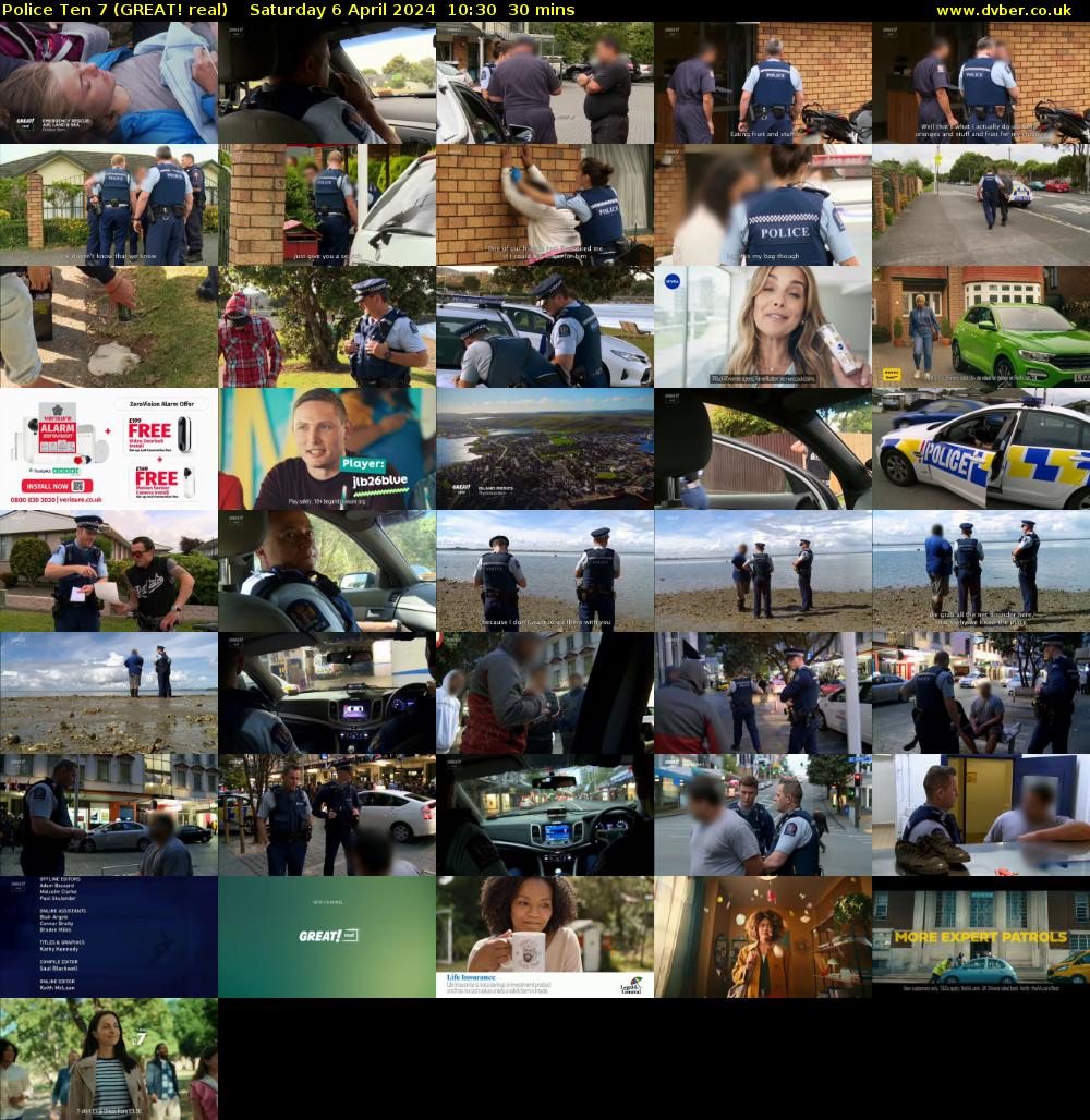 Police Ten 7 (GREAT! real) Saturday 6 April 2024 10:30 - 11:00