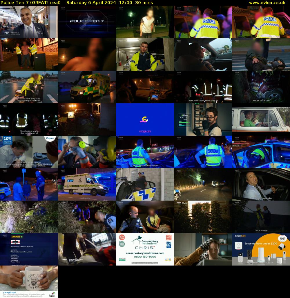 Police Ten 7 (GREAT! real) Saturday 6 April 2024 12:00 - 12:30