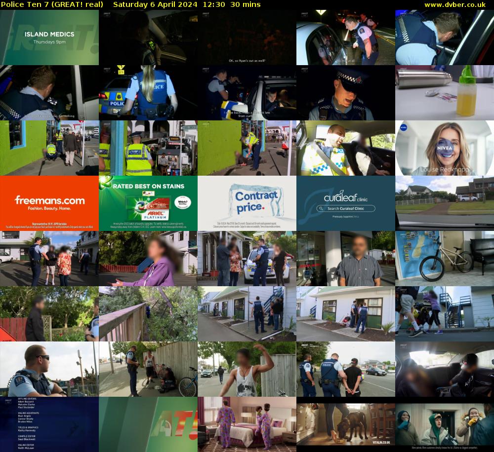 Police Ten 7 (GREAT! real) Saturday 6 April 2024 12:30 - 13:00