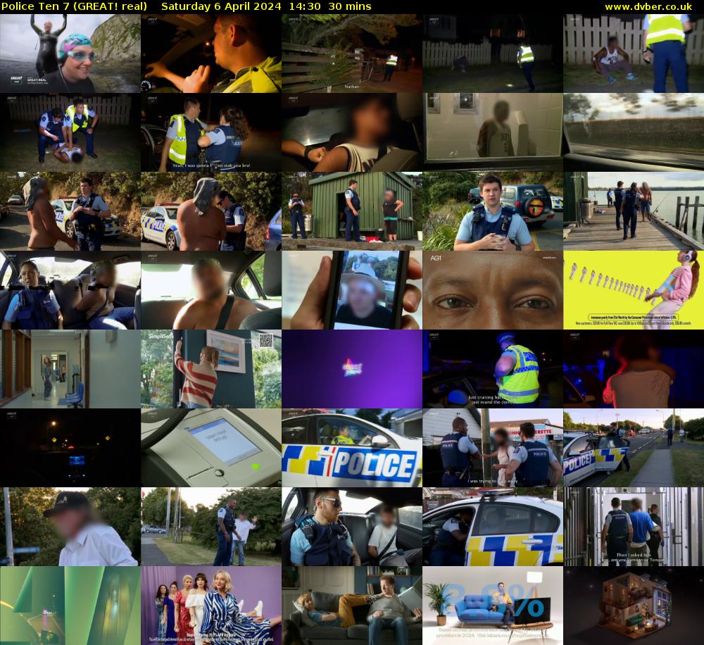 Police Ten 7 (GREAT! real) Saturday 6 April 2024 14:30 - 15:00