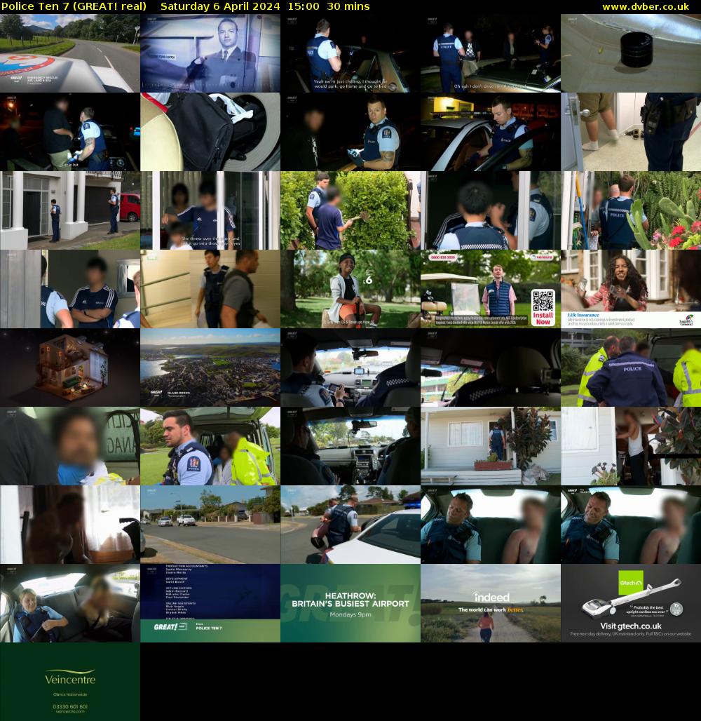 Police Ten 7 (GREAT! real) Saturday 6 April 2024 15:00 - 15:30