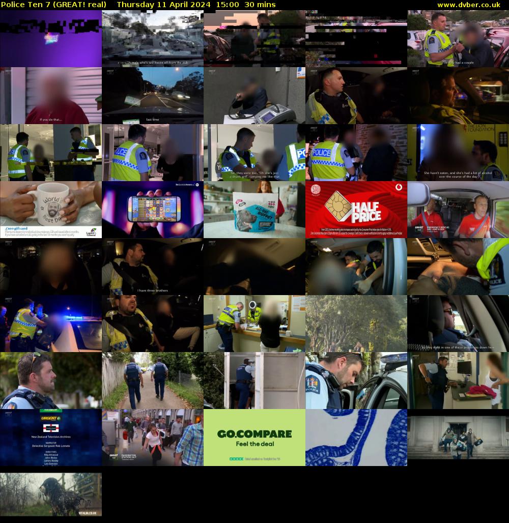 Police Ten 7 (GREAT! real) Thursday 11 April 2024 15:00 - 15:30