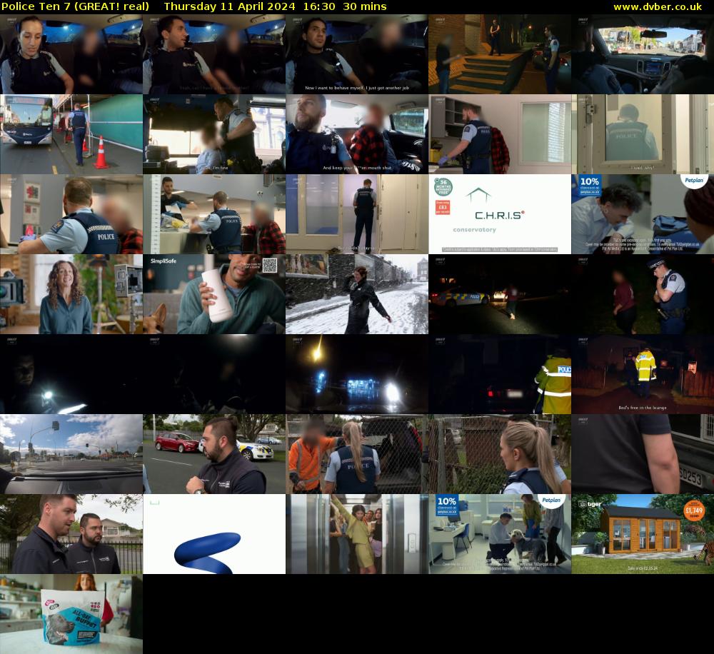 Police Ten 7 (GREAT! real) Thursday 11 April 2024 16:30 - 17:00