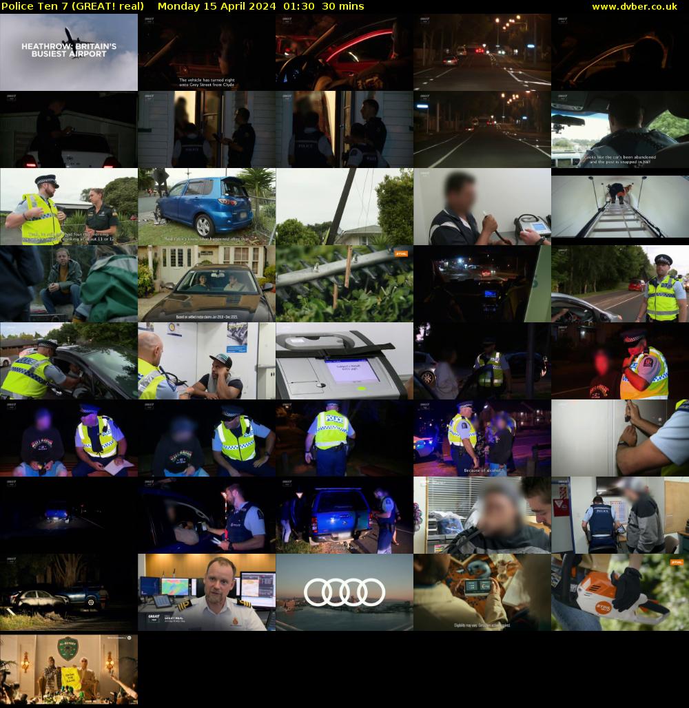 Police Ten 7 (GREAT! real) Monday 15 April 2024 01:30 - 02:00