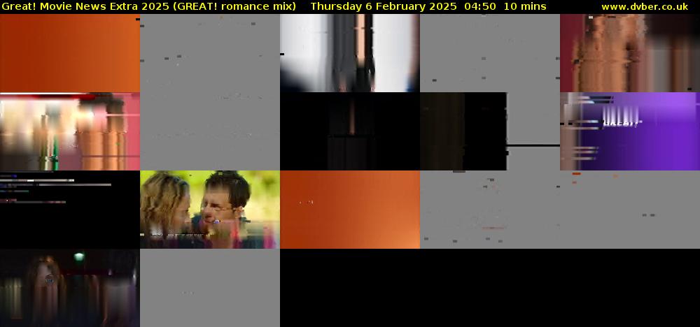 Great! Movie News Extra 2025 (GREAT! romance mix) Thursday 6 February 2025 04:50 - 05:00