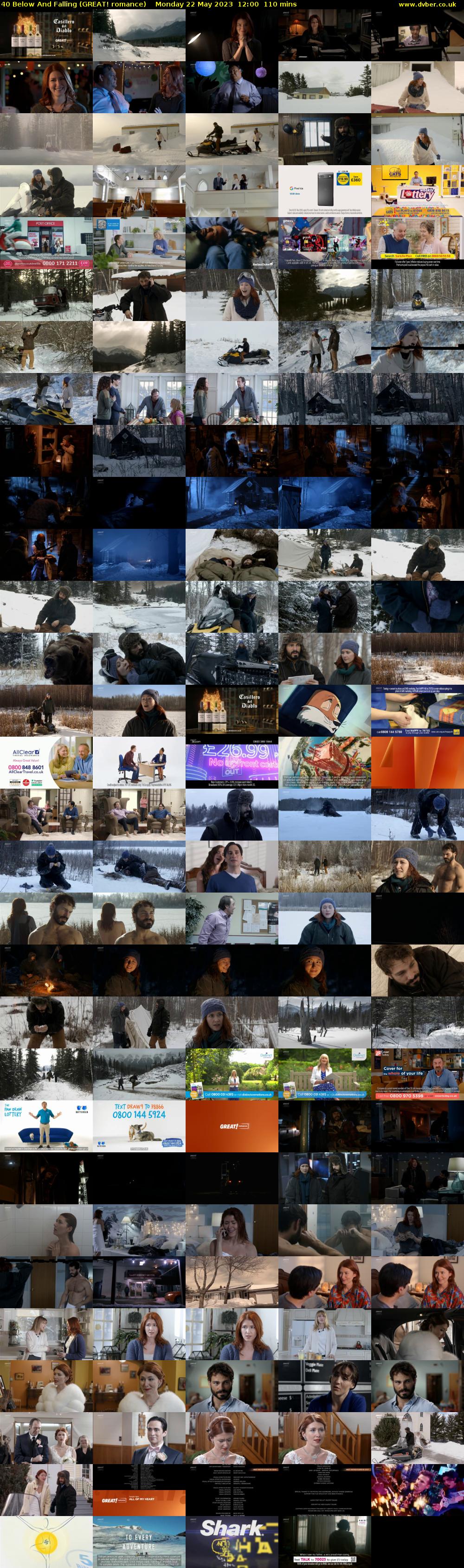 40 Below And Falling (GREAT! romance) Monday 22 May 2023 12:00 - 13:50