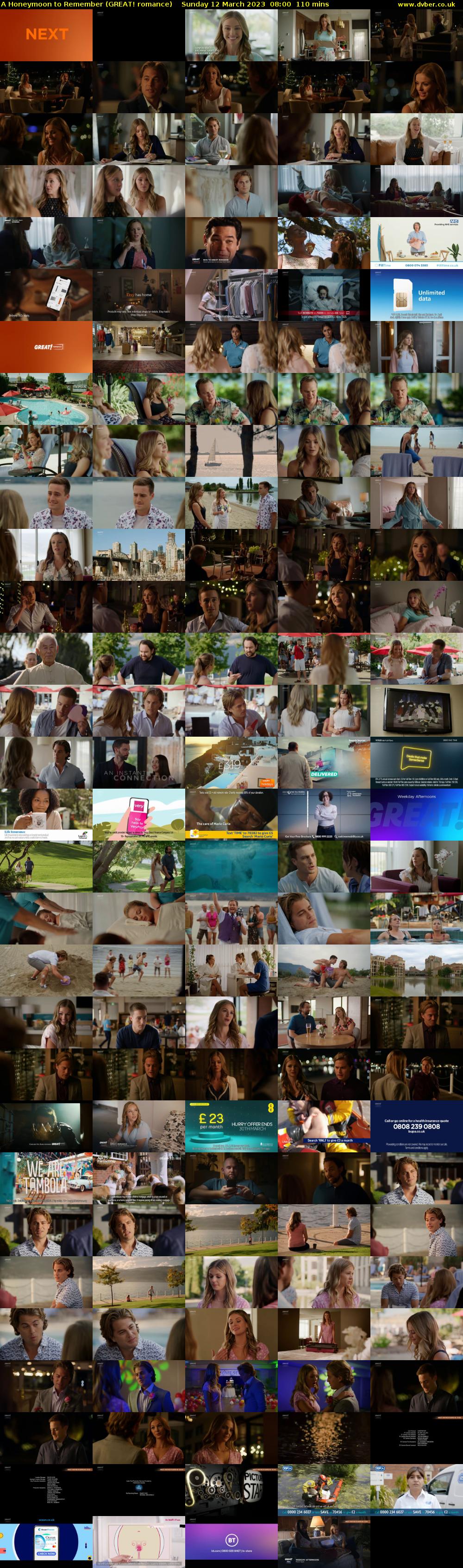 A Honeymoon to Remember (GREAT! romance) Sunday 12 March 2023 08:00 - 09:50