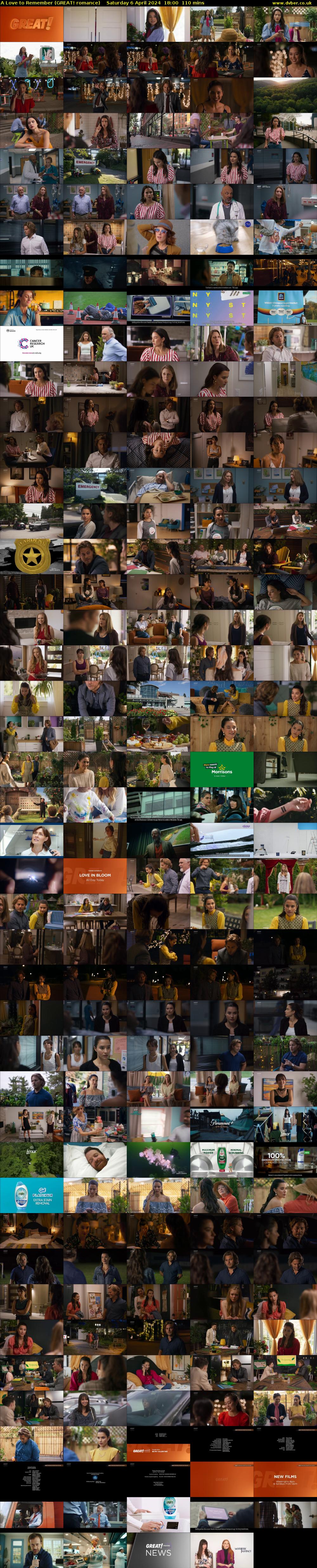 A Love to Remember (GREAT! romance) Saturday 6 April 2024 18:00 - 19:50