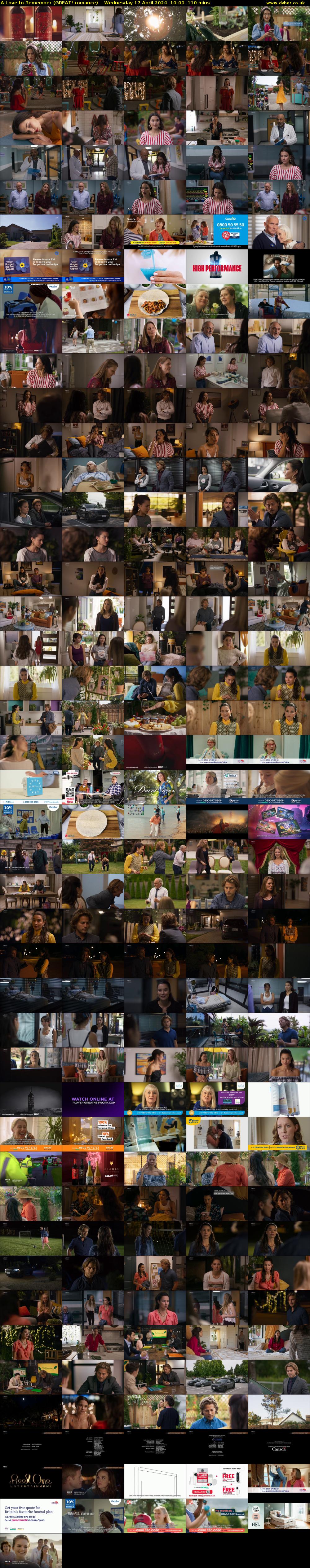 A Love to Remember (GREAT! romance) Wednesday 17 April 2024 10:00 - 11:50
