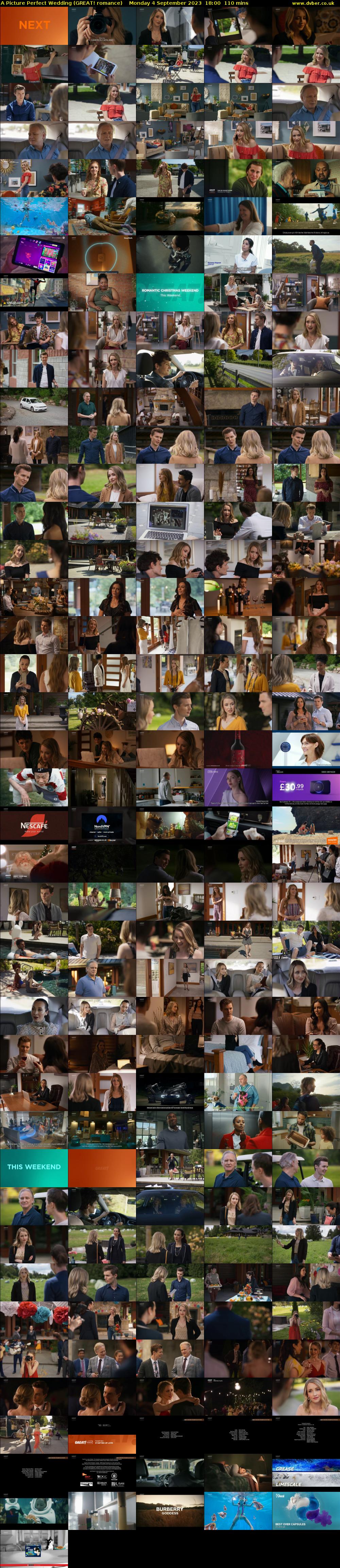 A Picture Perfect Wedding (GREAT! romance) Monday 4 September 2023 18:00 - 19:50