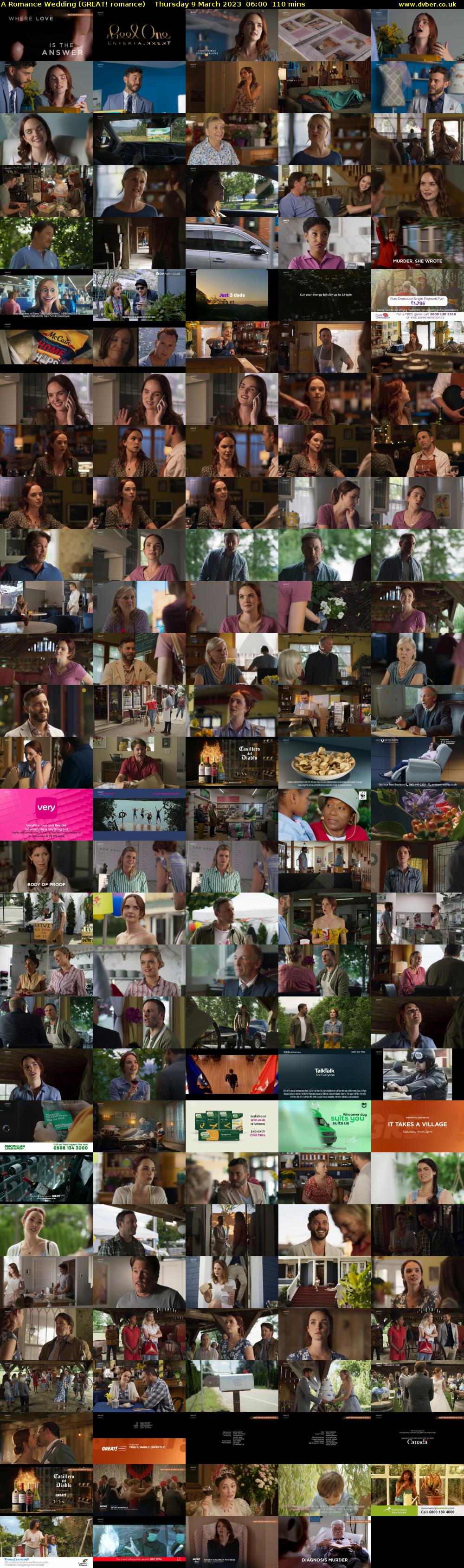 A Romance Wedding (GREAT! romance) Thursday 9 March 2023 06:00 - 07:50