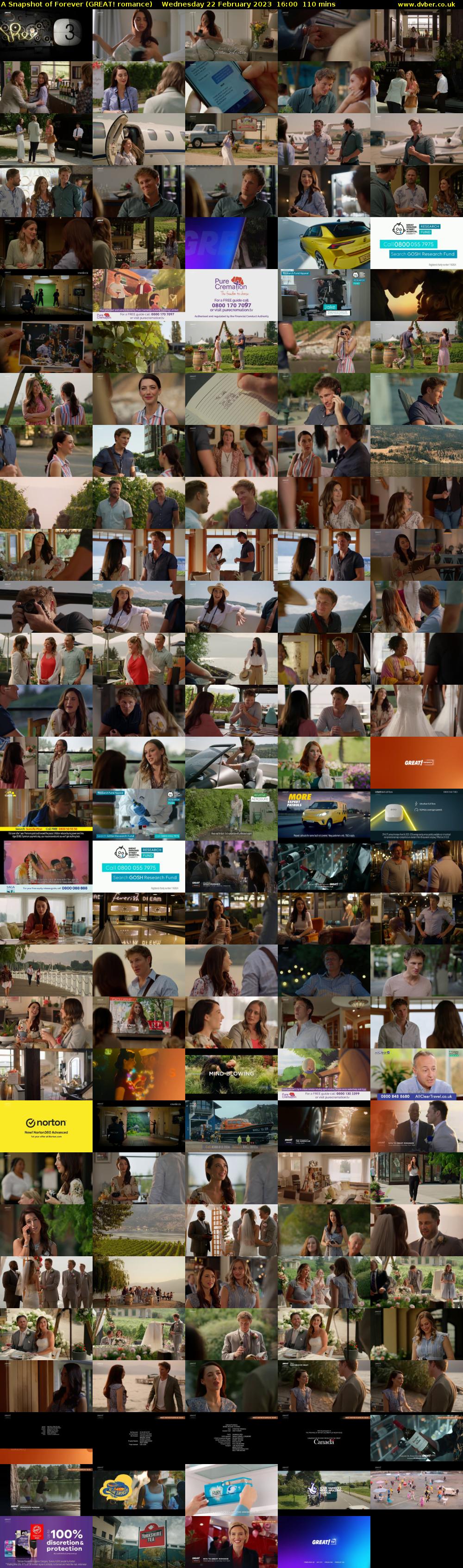 A Snapshot of Forever (GREAT! romance) Wednesday 22 February 2023 16:00 - 17:50