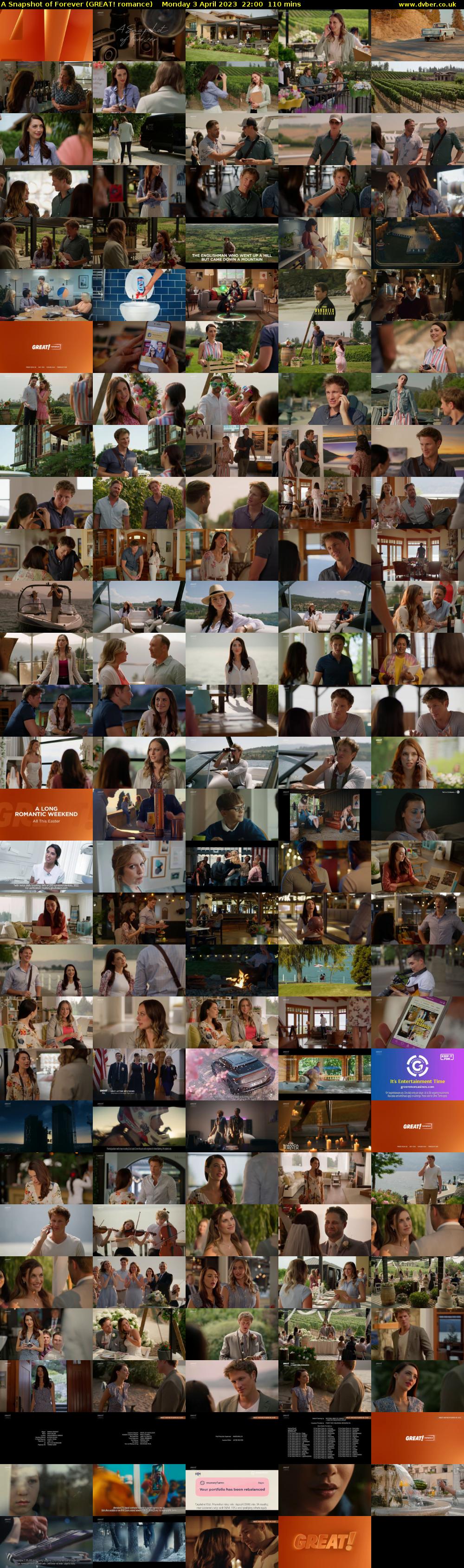 A Snapshot of Forever (GREAT! romance) Monday 3 April 2023 22:00 - 23:50