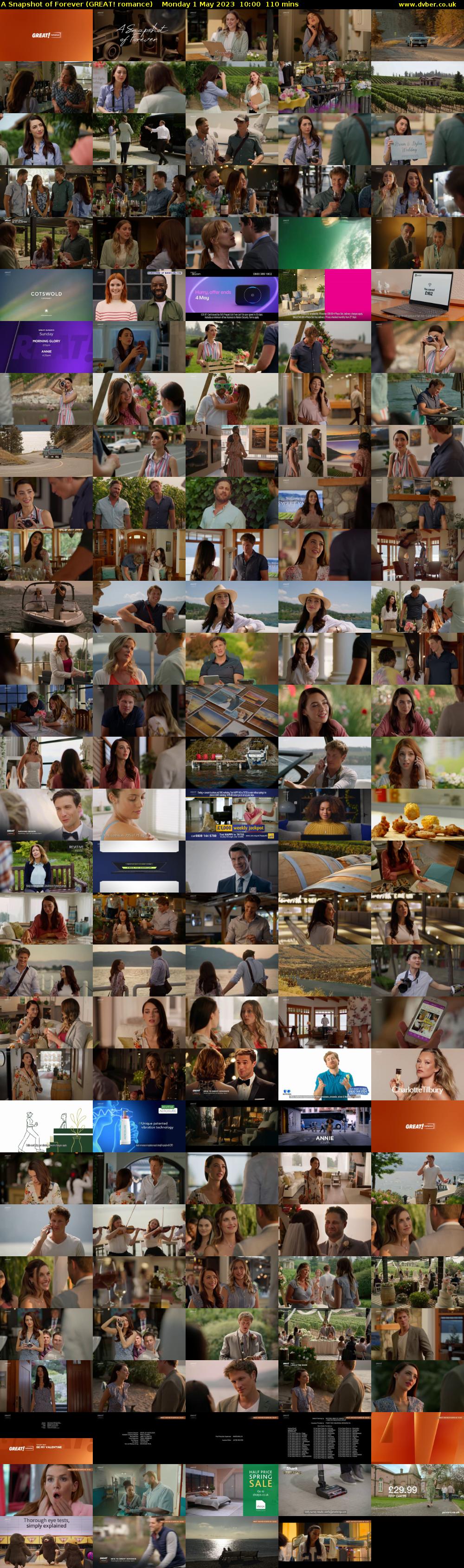 A Snapshot of Forever (GREAT! romance) Monday 1 May 2023 10:00 - 11:50