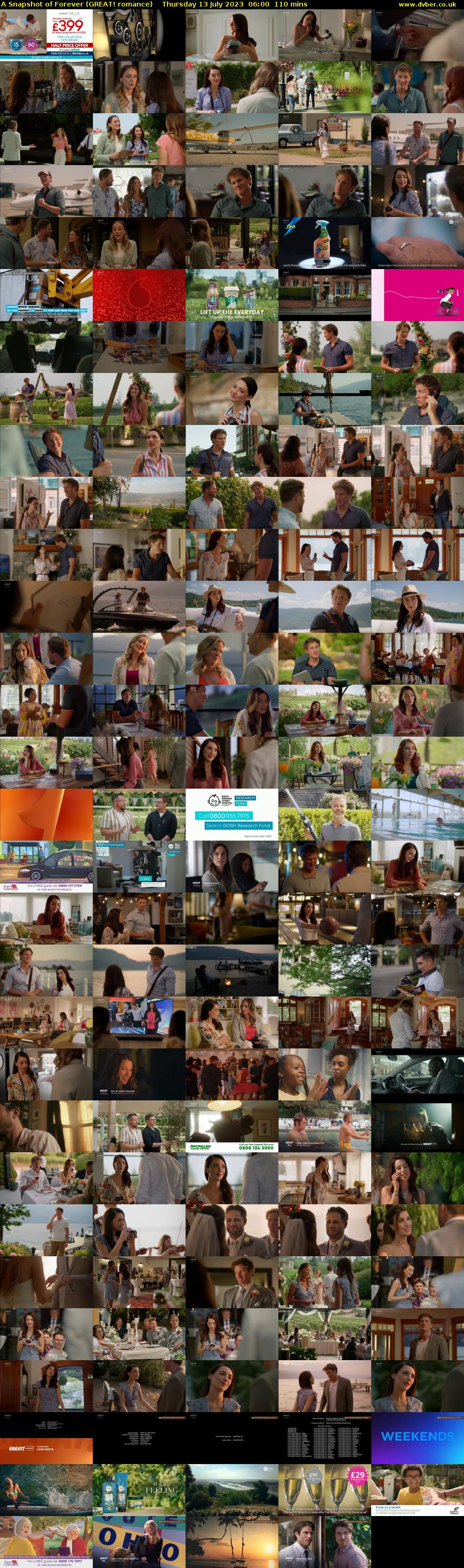A Snapshot of Forever (GREAT! romance) Thursday 13 July 2023 06:00 - 07:50