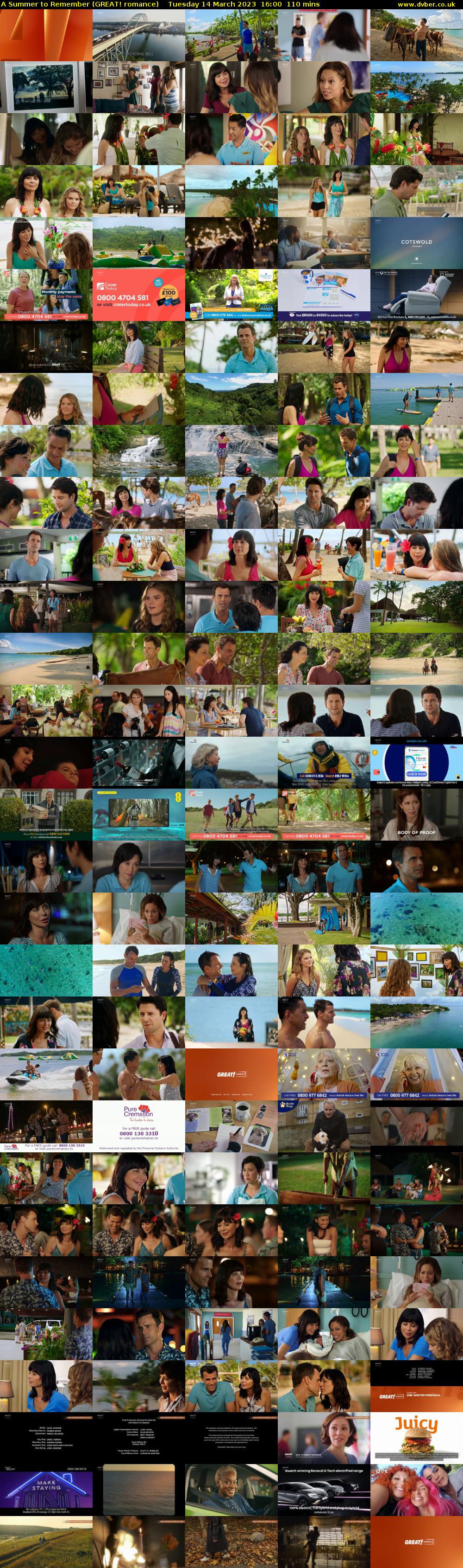 A Summer to Remember (GREAT! romance) Tuesday 14 March 2023 16:00 - 17:50
