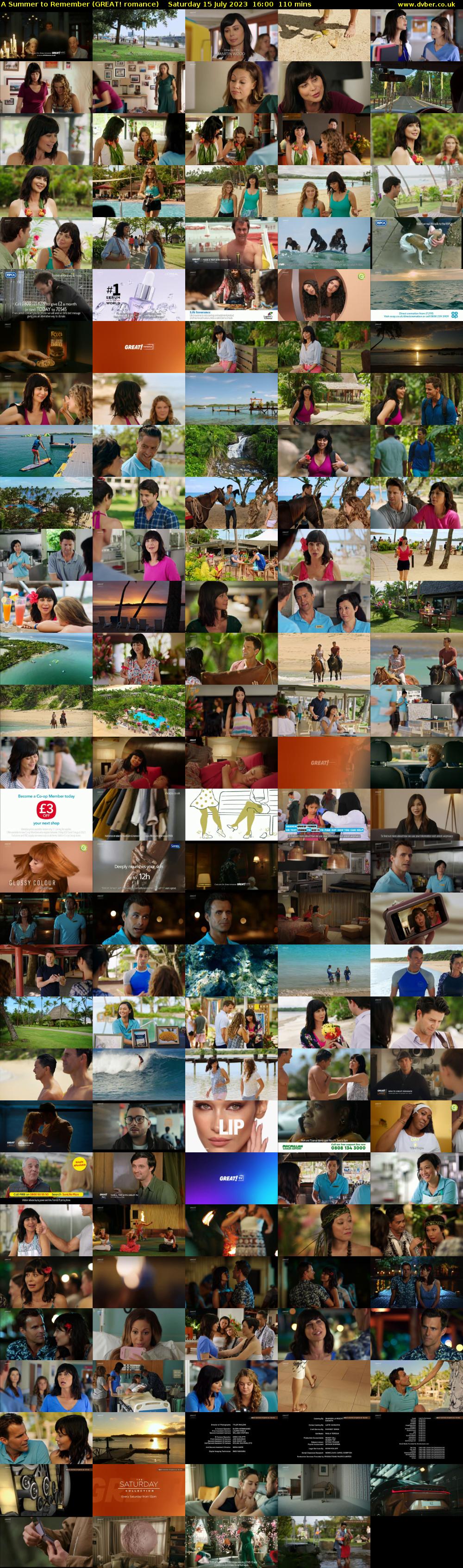 A Summer to Remember (GREAT! romance) Saturday 15 July 2023 16:00 - 17:50