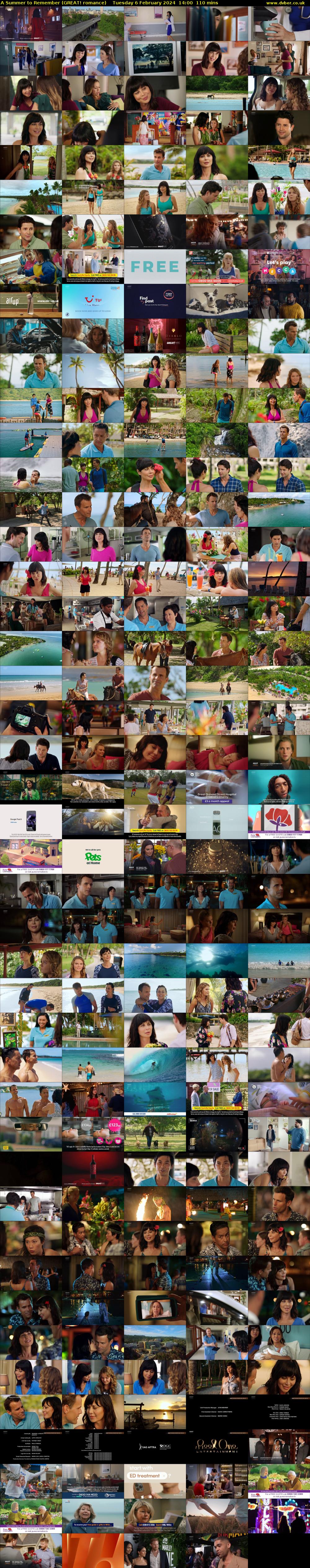 A Summer to Remember (GREAT! romance) Tuesday 6 February 2024 14:00 - 15:50