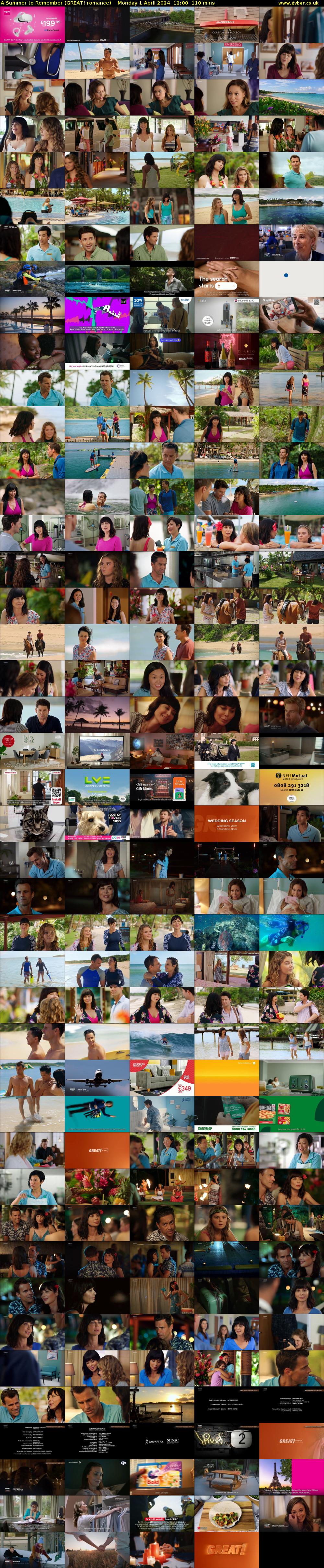 A Summer to Remember (GREAT! romance) Monday 1 April 2024 12:00 - 13:50