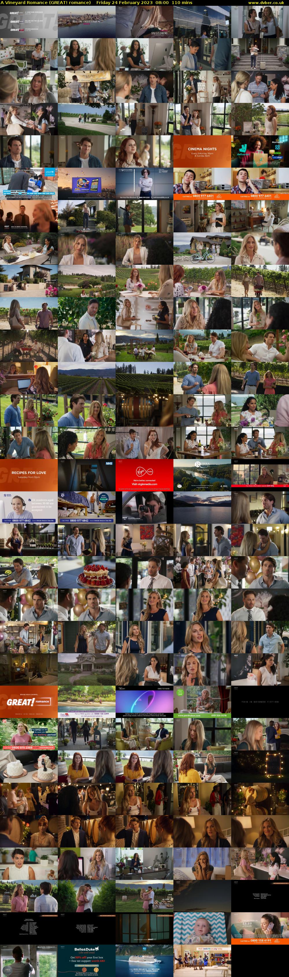 A Vineyard Romance (GREAT! romance) Friday 24 February 2023 08:00 - 09:50