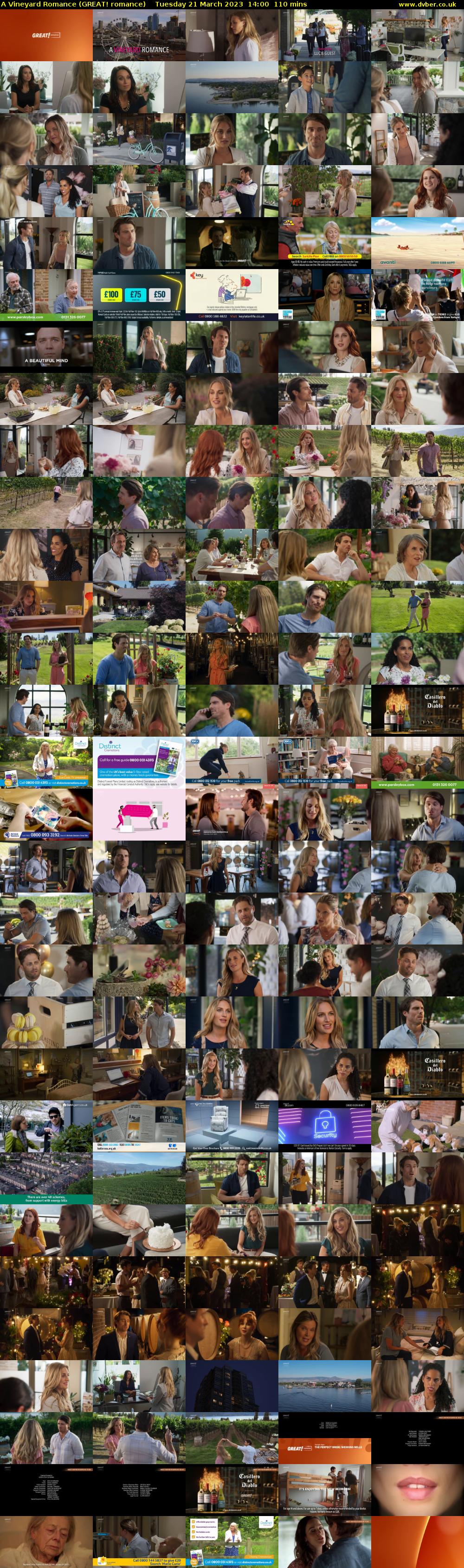 A Vineyard Romance (GREAT! romance) Tuesday 21 March 2023 14:00 - 15:50