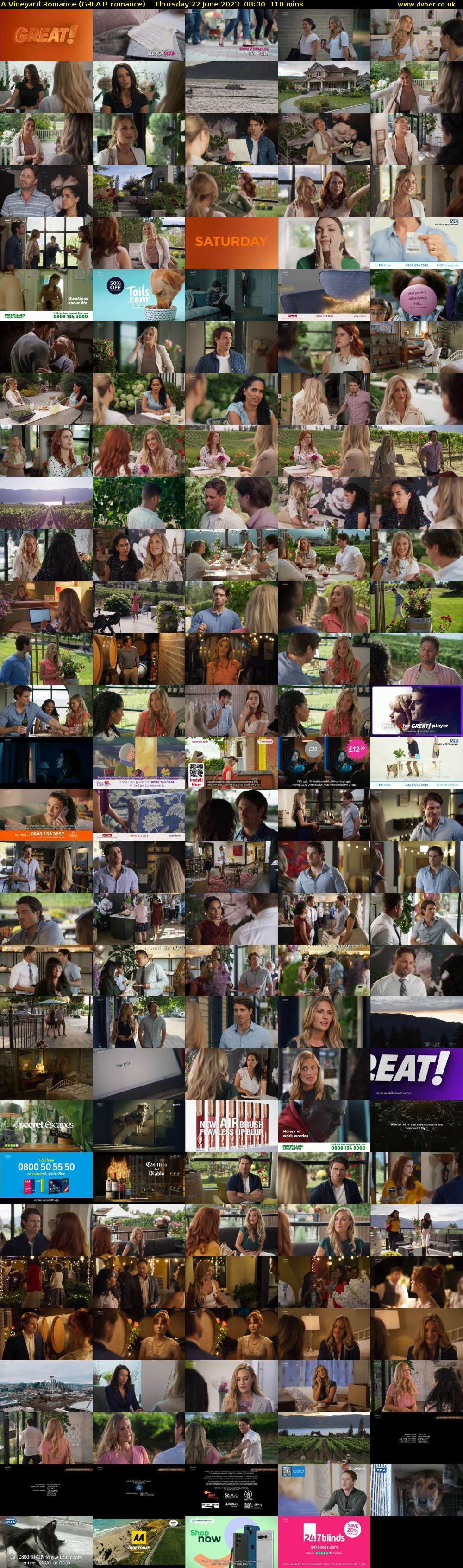 A Vineyard Romance (GREAT! romance) Thursday 22 June 2023 08:00 - 09:50