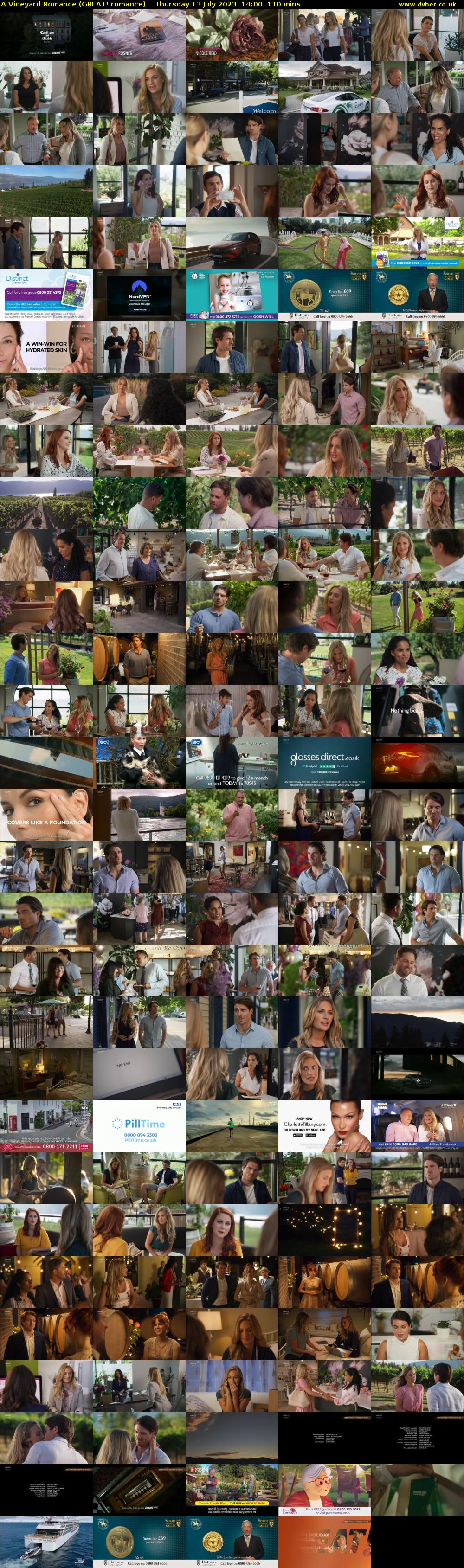 A Vineyard Romance (GREAT! romance) Thursday 13 July 2023 14:00 - 15:50