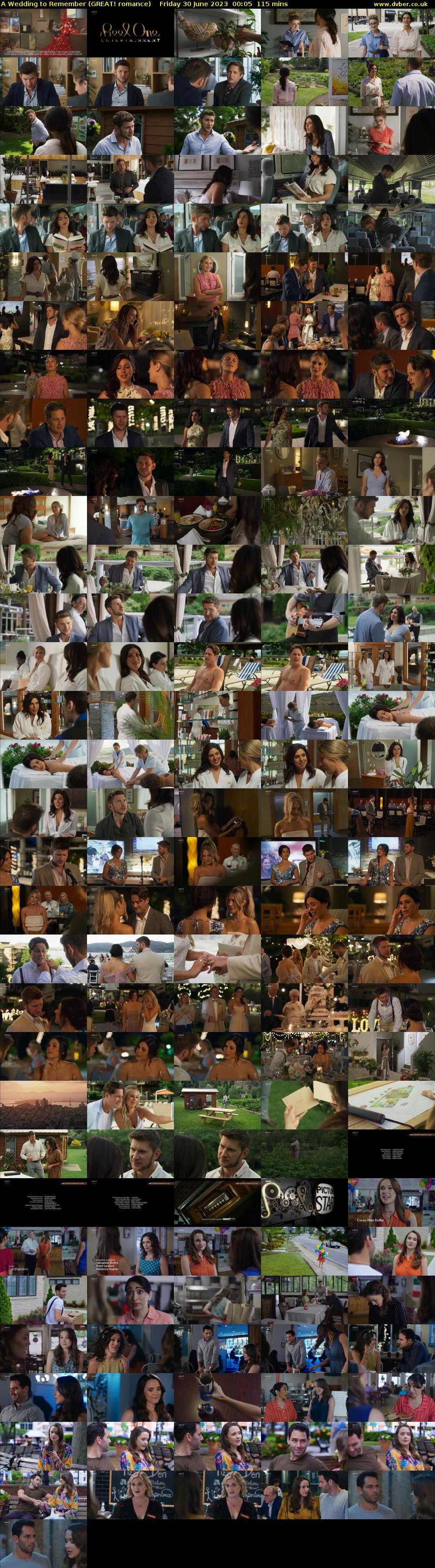 A Wedding to Remember (GREAT! romance) Friday 30 June 2023 00:05 - 02:00