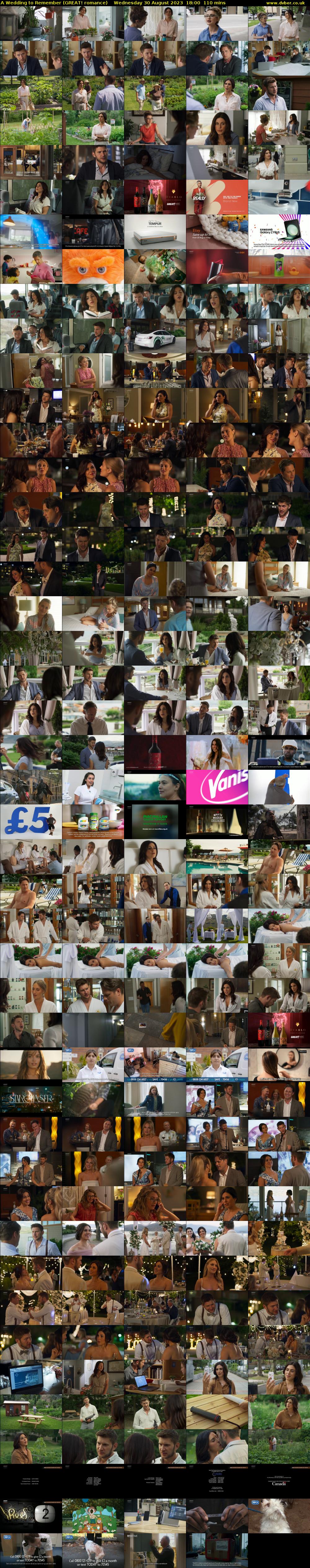 A Wedding to Remember (GREAT! romance) Wednesday 30 August 2023 18:00 - 19:50