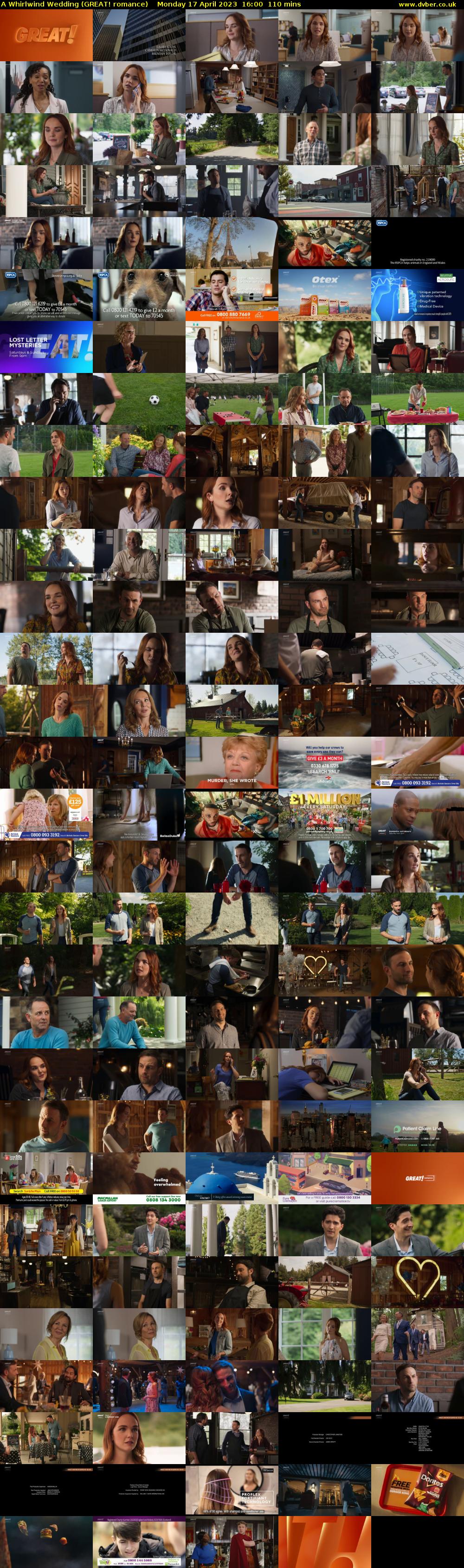 A Whirlwind Wedding (GREAT! romance) Monday 17 April 2023 16:00 - 17:50
