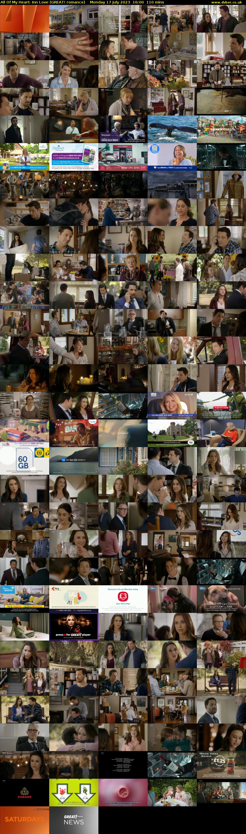 All Of My Heart: Inn Love (GREAT! romance) Monday 17 July 2023 16:00 - 17:50